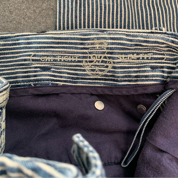 Diesel Chi Fit Slim Thigh Adjustable Striped Women’s Jeans Size 27 - Picture 5 of 8